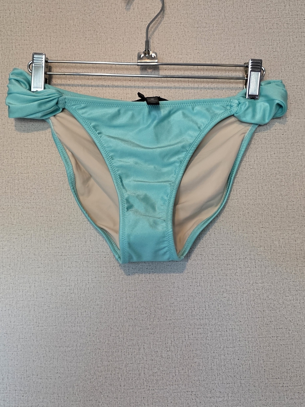 Aqua Women's Bikini Bottom in Turquoise with Side Knots